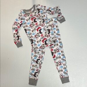 Children's Game Over Print Pajama Set - Multicolor